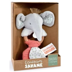Doudou et Compagnie Hochet Éléphant