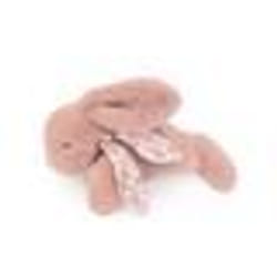 Doudou et Compagnie - Peluche lapin rose poudré 25 cm