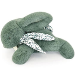 Peluche lapin - DOUDOU ET COMPAGNIE - DC4143 - 25 cm - Vert sauge - Poil soyeux