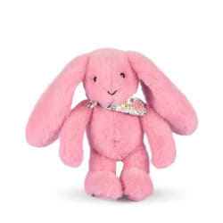 Peluche lapin rose 25 cm - Lapin Fleurette