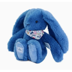 Peluche lapin bleu 25 cm - Lapin Fleurette