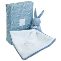Lapin doudou - Lapin et doudou bleu