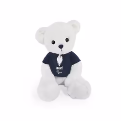 Peluche avec t-shirt Equipe de France 30 cm