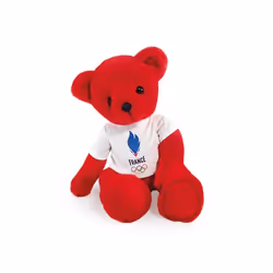 Peluche avec t-shirt Equipe de France 30 cm