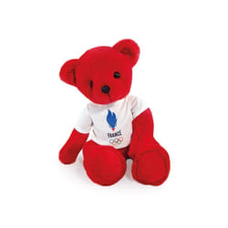 Peluche avec t-shirt Equipe de France 30 cm