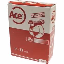 Acton - Lot de 10) Collier Miniclamp pour petits diamètres - Acier Inoxydable A2 7-9