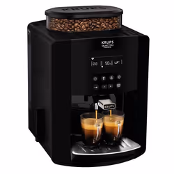 Krups Arabica YY3074FD, Machine à expresso, 1,7 L, Café en grains, Broyeur intégré, 1450 W, Noir