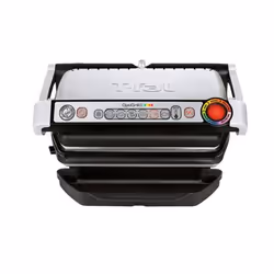 Tefal OptiGrill+, Noir, Argent, Rectangulaire, 600 cm², 300 x 200 mm, 2000 W, 1,2 m
