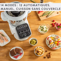 Moulinex YY4968FG robot ménager 1550 W 4,5 L Noir, Blanc - Vue supplémentaire 3