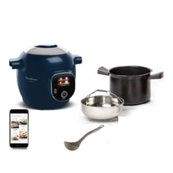 Moulinex YY5137FB appareil multi-cuissons 6 L 1600 W Bleu, Chrome