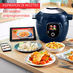 Moulinex YY5137FB appareil multi-cuissons 6 L 1600 W Bleu, Chrome