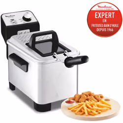 Friteuse classique Moulinex EASY PRO PREMIUM ZONE FROIDE 3L INOX YY5144FB