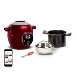 Moulinex YY5153FC appareil multi-cuissons 6 L 1600 W Chrome, Rouge