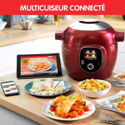 Moulinex YY5153FC appareil multi-cuissons 6 L 1600 W Chrome, Rouge