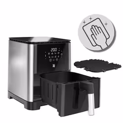 WMF YY5376FB friteuse Unique 1550 W Friteuse d’air chaud Noir, Acier inoxydable