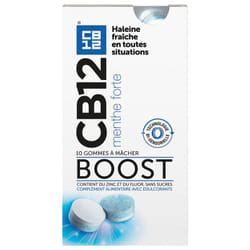 CB12 Boost Strong Mint 10 Gommes à Mâcher