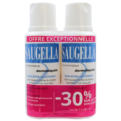 Saugella Dermoliquide Soin Lavant Intime Lot de 2 x 250 ml