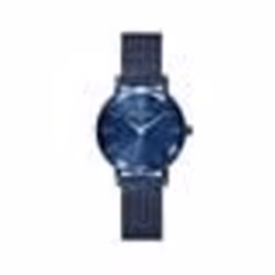 Montre femme - PIERRE LANNIER - Montre bleu électrique - Acier - Maille milanaise - Analogique