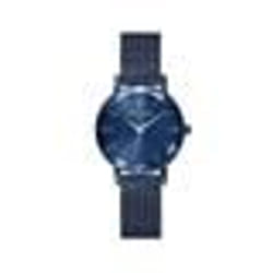 Montre femme - PIERRE LANNIER - Montre bleu électrique - Acier - Maille milanaise - Analogique