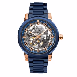 Pierre Lannier Homme AUTOMATIC - 325C269 - Cadran Gris Bracelet Acier Bleu