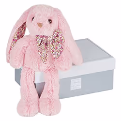 Doudou et Compagnie Copains Calins - Lapin Rose 40 Cm