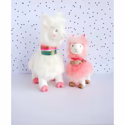 Doudou et Compagnie Lama Blanc - 20 Cm
