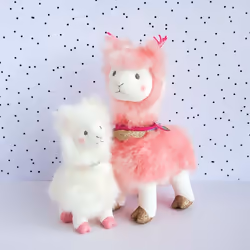 Doudou et Compagnie Lama Rose - 30 Cm
