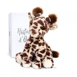 Peluche - DOUDOU ET COMPAGNIE - Lisi la girafe naturelle 30 cm - Souple et amusante