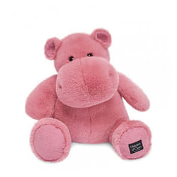 Peluche hippopotame - HISTOIRE DOURS - 40CM - Multicolore - Rose - Pour bébé