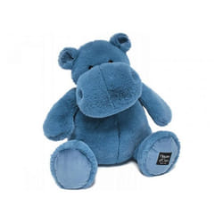 Peluche hippopotame 40CM Bleu