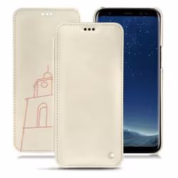Noreve 21193TD60/F, Folio, Samsung, Galaxy S8, 14,7 cm (5.8"), Rouge, Blanc