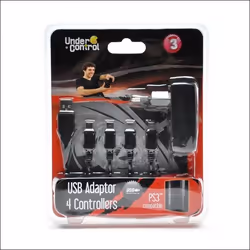 Chargeur secteur et USB pour 4 manettes PS3