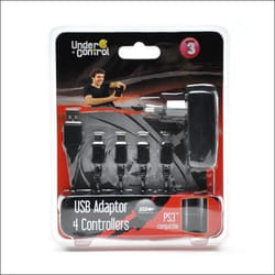 Chargeur secteur et USB pour 4 manettes PS3