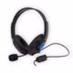Casque filaire Under Control pour PS4 et Xbox One - Deux oreillettes + microphone - Réglable - Noir