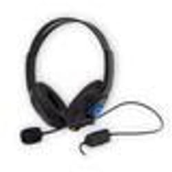 Casque filaire Under Control pour PS4 et Xbox One - Deux oreillettes + microphone - Réglable - Noir