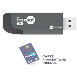 Servimat - Cle usb fransat uhd + carte pour tv avec usb compatible CAM2.0