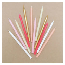 ScrapCooking Bougies rose & or