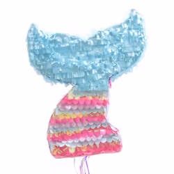 ScrapCooking Piñata queue de Sirène, Pinata standard, Carton, Papier, Multicolore, 390 mm, 95 mm, 455 mm
