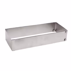 Cadre pâtissier - Inox - Extensible 25 à 48 cm - Hauteur 5 cm - Idéal pour gâteaux et tartes