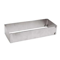Cadre pâtissier - Inox - Extensible 25 à 48 cm - Hauteur 5 cm - Idéal pour gâteaux et tartes