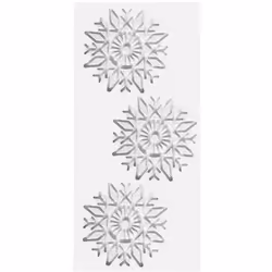 Tapis silicone - SCRAPCOOKING - Décors flocons - Blanc