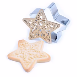 Kit découpoir et embosseur bois - SCRAPCOOKING - Forme étoile