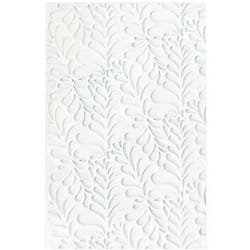 Tapis silicone 3D - SCRAPCOOKING - Motif Ondine - 28.3 x 18 cm - Blanc
