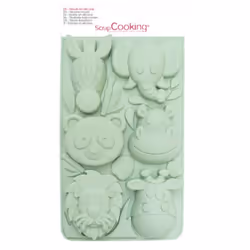 Moule - ScrapCooking® - Jungle - Silicone souple 100% platinum - 30 x 175 x 25 cm - Vert céladon