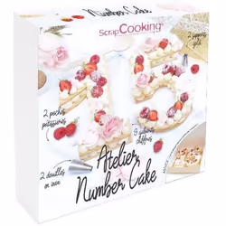 Kit de pâtisserie - Scrapcooking - Number Cake - 15 pièces - Plastique - Compatible lave-vaisselle
