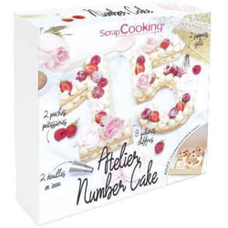 Kit de pâtisserie - Scrapcooking - Number Cake - 15 pièces - Plastique - Compatible lave-vaisselle