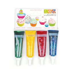 ScrapCooking SC4010 Colorant alimentaire Liquide Bleu, Vert, Rouge, Jaune