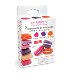 ScrapCooking 4013 15 g Poudre Orange, Rose, Violet Colorant alimentaire artificiel