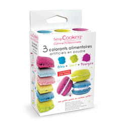 ScrapCooking 4014 15 g Poudre Bleu, Vert, Violet Colorant alimentaire artificiel