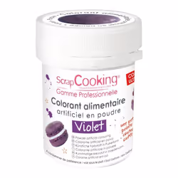 ScrapCooking 4031, Poudre, Violet, 5 g, Carafe en plastique, colorants E122, E129, E151, E133.
